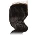 Klaiyi Hair Brazilian Body Wave Lace Closure Free Part 4X4 100% Unprocessed Human Hair Extensions Natural Color 14 inch
