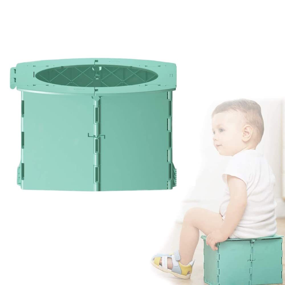 Baby Toddler Potty Toilet Seat, Portable Folding Potty Training Seat, Toddler Kids Potty, Baby Travel Potty Training Seats, with Storage Bag and 15 Garbage Bags, Toilets for Babies and Children