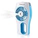 Topwell USB Mini Misting Fan Built-in Rechargeable Misting Fan Handheld Personal Cooling Mist Humidifier for Home Office and Travel (Blue)