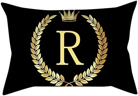 K-youth Fundas Cojin Rectangular 30x50 Patrón de Letra de A a Z ...