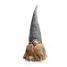 ITOMTE Handmade Swedish Gnome, Scandinavian Tomte, Yule Santa Nisse, Nordic Figurine, Plush Elf Toy, Home Decor, Winter Table Ornament, Christmas Decorations, Holiday Presents - 12 Inches, Grey