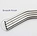 Stainless Steel Reusable Metal Straws -Portable Food Grade 4 Pack 8.5 inch