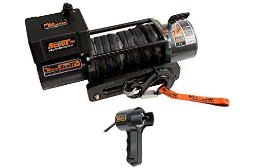 Mile Marker SEC8 Scout(es) Truck/Jeep/SUV Element Sealed Electric Winch with Synthetic Rope - 8,000 lb. Capacity, 1 Pack