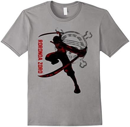 Men's Roronoa Zoro T-shirt: The Zoro Fan XL Slate
