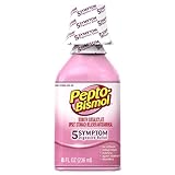 Pepto-Bismol Original Liquid 5 Symptom Medicine - Including Upset Stomach & Diarrhea Relief, 8-Ounces