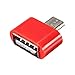 ELEGIANT Micro USB Male to USB 2.0 Female Adapter OTG Converter For Android Tablet Phone Red