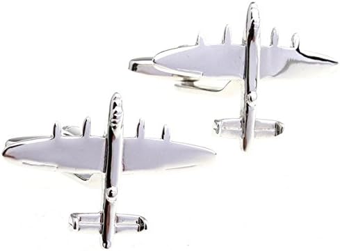 Airline Airplane Cuff Link Series Jet Aircraft Cuff-links Commercial Jetliner Cuff for Plane Fans (Bomber)