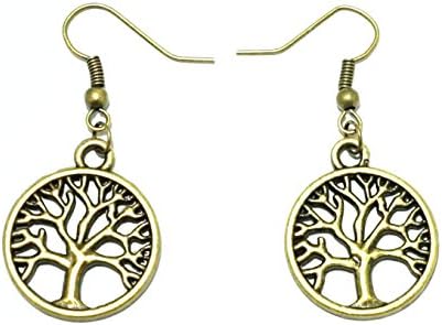 Tree Earrings,Tree of Life, Bronze Tree,Vintage Inspired,Tree Pendant, Antique Bronze Charms Dangles