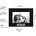 Americanflat Mom Picture Frame, Glass Front - Color Black - Fits Photos 4x6 Inches - Easel Back for Tabletop Display