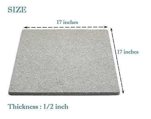 Zipcase Wool Pressing Mat for Quilting -17 inches ×17 inche 100% Wool Iron Pad, Suit for Cloth Ironing,Vinyl Heat Transfer Pressing - Smooth Ironing Mats for Table Holds Quilting in Place -Flat Seams