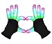 POPCHOSE LED Light Up Gloves Finger Light Gloves 3 Colors 6 Modes LED Gloves for Christmas Xmas Halloween Costume Dance Dubstep Birthday Party