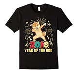 Dabbing Shiba Inu Year Of The Dog Happy New Year 2018 Shirt