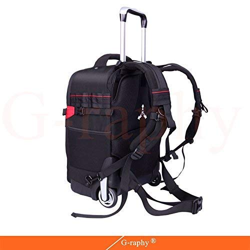 G-raphy Convertible Rolling Camera Backpack Large with Wheels for DSLR Cameras