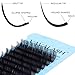 Ellipse Eyelash Extensions 0.15mm CC Curl 8-15mm Mixed Flat Eyelash Extension Supplies Light Lashes Matte Individual Eyelashes Salon Use Black Mink False Lashes Mink Lashes Extensions(CC-0.15-8-15mm)