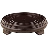 Oriental Furniture Rosewood Pedestal Stand - (Size 7.5 in. Base Diameter)