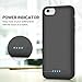 Battery Case for iPhone 6s/6,6000mAh Portable Charging Case Rechargeable External Battery Pack for Apple iPhone 6/6s Protective Charger Case Backup Power Bank (4.7 Inch) (Black)
