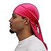 Pink Velvet Durag for Waves - Silky 360 Wave Cap Inside - Designer Quality Durags - Double Wide Straps for Enhanced Compression - Extra Long Straps - Premium Wave Products - for Men and Women