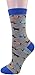 Carahere Women Girl Cute Cartoon Animal Pattern Socks Novelty Fun Cotton Crew Socks Blue/Orange