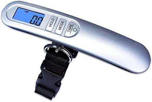 WeighmaxHC110 Premium Universal Digital Luggage Scale, 110lb, Silver