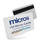 100 Micros Server Swipe Cards + 20 Alcohol Cleaning Cards