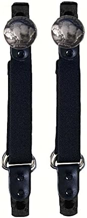 Motorcycle Biker Jeans Pants Boots Bungee Strap Pair Buffalo