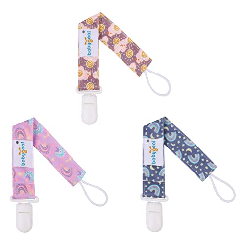 Babygoal Animal Pacifier Clips, 6 Pack Binky Paci Holder and Leash for
