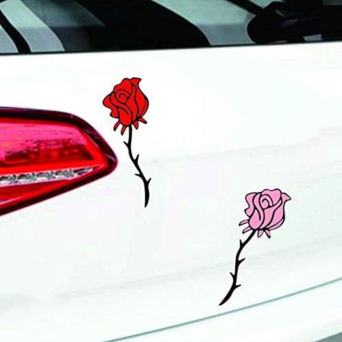 ロマンチックなバラの花は ラップトップ 子供 車 オートバイ 自転車 スケートボードの荷物 バンパーステッカーのための自己粘着性の反射pet車の ステッカーデカールを印刷しました B07sy6zk64 1 079円