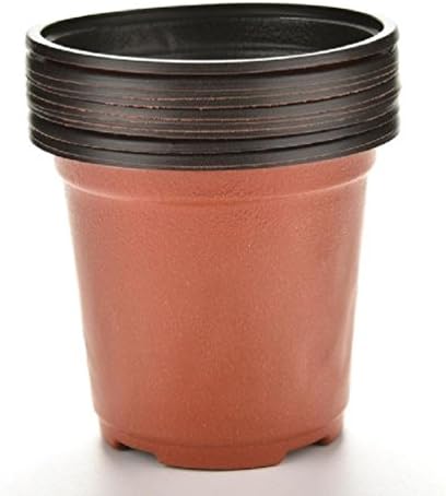 10 Pcs/set Plastic Round Flower Potnursery pots Planter Home Garden Decor 9 X 8 X 6cm small flower pot