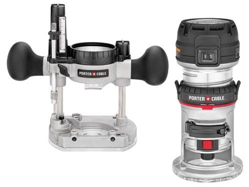 PORTER-CABLE 450PK 1.25 HP Compact Router Fixed/Plunge Combo Kit