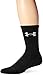 Under Armour Adult Elevated Performance Crew Socks, 3-Pairs, Black, Medium