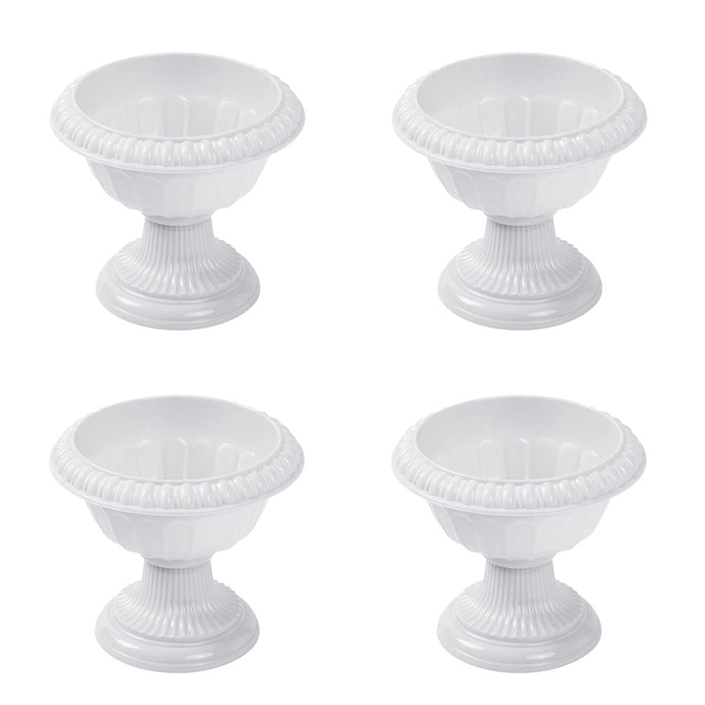 Yardwe 4pcs Multi-purpose Flower Pots Roman Planter for Wedding Decor Office Ornament Garden Centerpieces