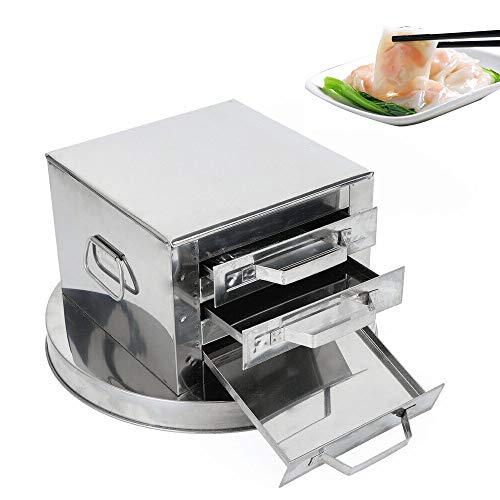 3 Layer Stainless Steel Steamer, Drawer Food Steaming Machine Rice