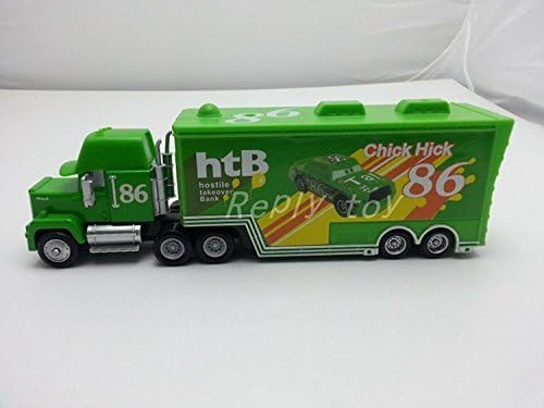 Pixar Cars 1:55 Scale Diecast Mack Uncle No.86 Chick Hicks Racer's Truck Metal Toy for Kids