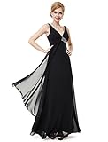 Ever Pretty V-Neck Flowy Ribbon Sequined Waist Long Party Dress 09981