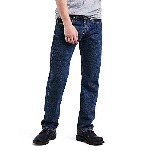 Levi's Men's Big and Tall 505 Big & Tall Regular Fit Jean, Dark Stonewash, 38x36