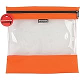 Lyle SYSB3-TANG See Your Stuff Clear Storage Bag, 12 by 13-Inch, Tangerine