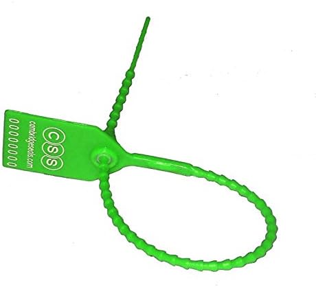 Cambridge Security Seals HPT00123 Heavy Duty Pull Tight Seal, Green (Pack of 1000)