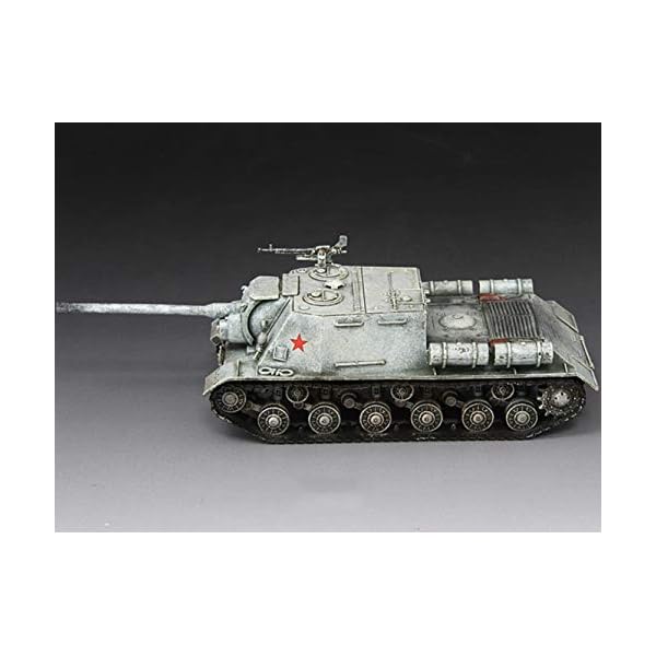 SY-Heat Tankmodelldekoration, Gepanzerter Tankmodell ISU-122 Snow Painting Tank Replik 1/72 Military Collection… – Bild 5