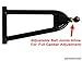 Super ATV Polaris Ranger Fullsize 570/900 High Clearance Forward Offset A-Arms (Black)