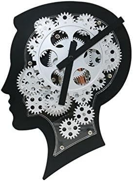 Creative clock featuring the human head/ art gear wall clock/ the brain decoration gear wall clock/ the living room Bar clock/ caf¨¦ table-A