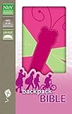 NIrV, Backpack Bible, Imitation Leather, Pink/Green