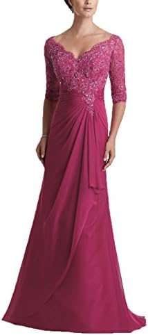 Pandora Dress Women's Lace Appliqued Mother of the Bride Dress with Half Sleeve