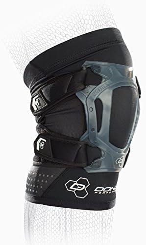 DonJoy Peformance Webtech Short Knee Brace – Lightweight, Adjustable, Dual Silicone Support to Quad and Patellar Tendon, Ideal for Tendinitis, Chondromalacia, Osgood Schlatters, Patella Tracking Support for Running, Walking, Cycling, Water Sports, Lacrosse, Soccer