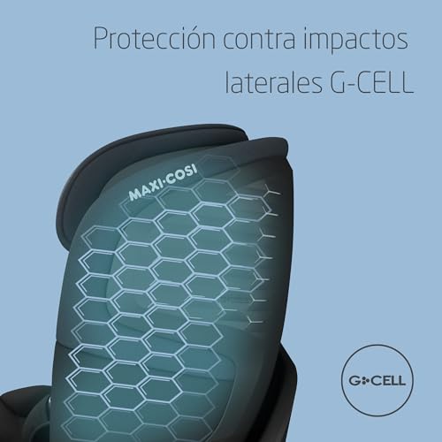 Emerald 360 S i-Size, Silla coche 360 giratoria 0-12 años (40-150 cm), 360° FlexiSpin, Silla coche bebé, 4 posiciones reclinación, Protección contra impactos laterales G-CELL, Tonal Black