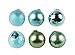 48-Pack Mini Christmas Tree Ornaments - Shatterproof 1-Inch Petite Christmas Balls Decoration, 24 Assorted Designs and Colors, Hanging Plastic Bauble Holiday Decor