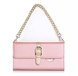 iPhone 7 Case, iPhone 7 Wallet Case, Homelove PU Leather Lady Wallet Top-handle Purse with Gold Chains Card Cash Slots Holder for iPhone 7 Rose Gold