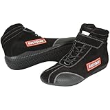 RaceQuip 30500065 Euro Carbon-L Series Size 6.5 Black SFI 3.3/5 Racing Shoes