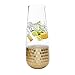 Carafe Wine Glass Pitchers 44 Oz, Gold Plated Decanter for Chilled Beverage Iced Tea Water, Holiday Gift