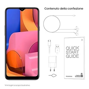 SAMSUNG Galaxy A20s, Smartphone, Display 6.5" HD+, 3 Fotocamere Posteriori, 32 GB Espandibili, RAM 3 GB, Batteria 4000 mAh, 4G, Dual Sim, Android 10, 183 g, [Versione Italiana], Nero - immagine 7