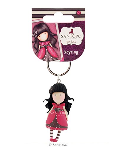 Santoro London Gorjuss Figurine Keyring - Ladybird